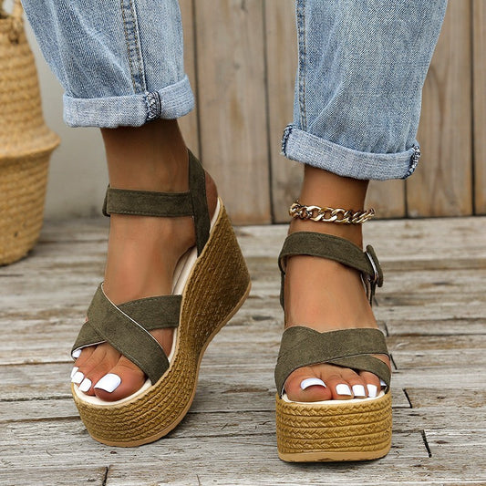 Women’s Wedge Sandals – Summer Chic, Non-Slip & Comfy!