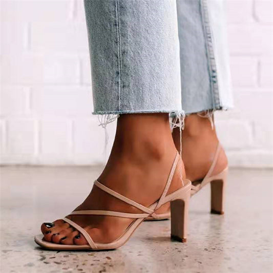 Women’s Strappy Summer Heels – Chic, Comfy & Elegant!