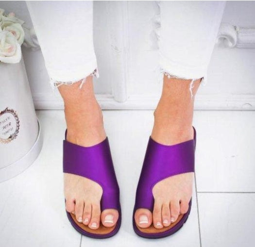 Women’s Soft Toe Sandals: Comfy Flats & Casual Slippers